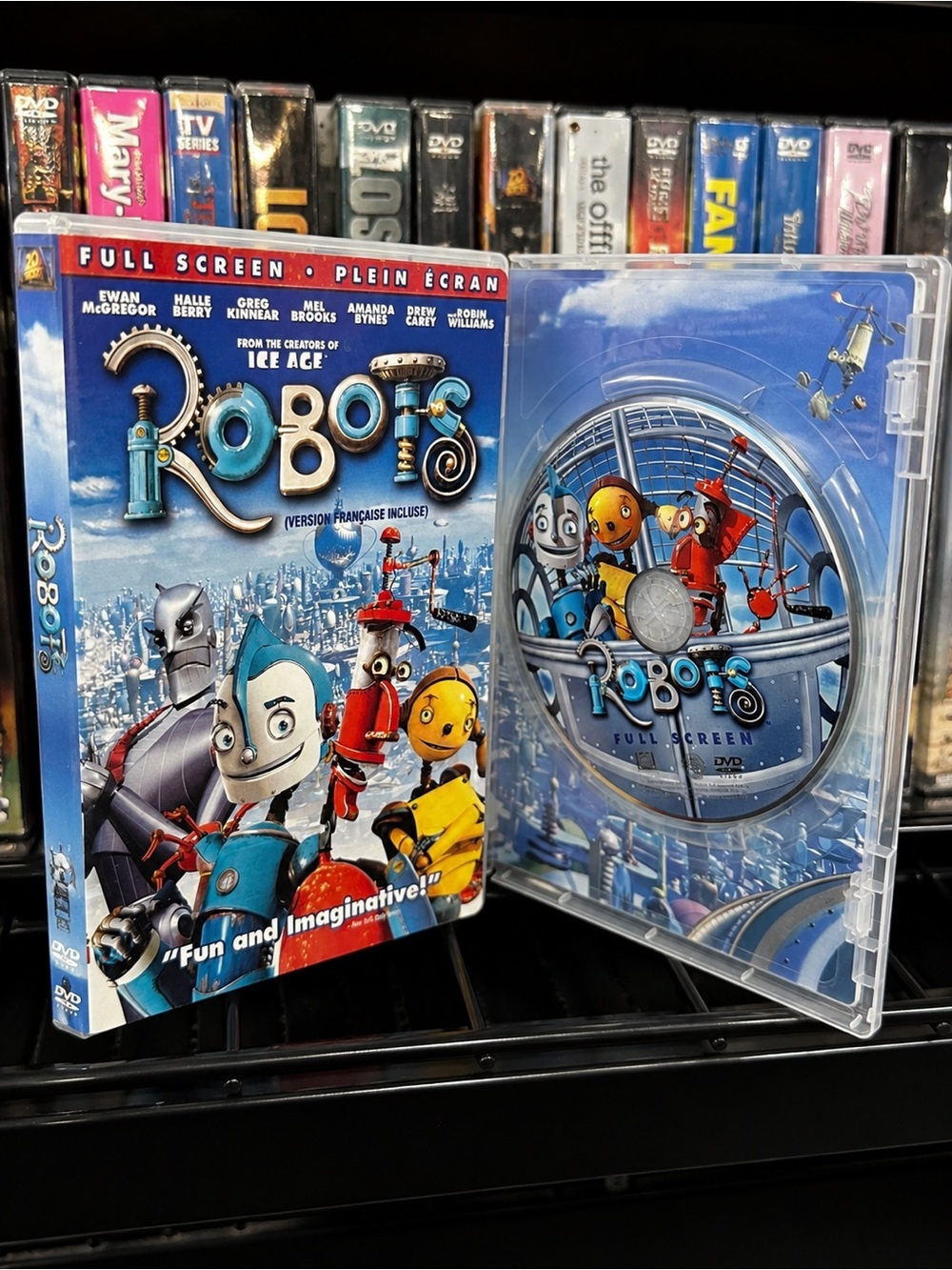 Robots DVD Full Screen Robin Williams Ewan McGregor Good Condition